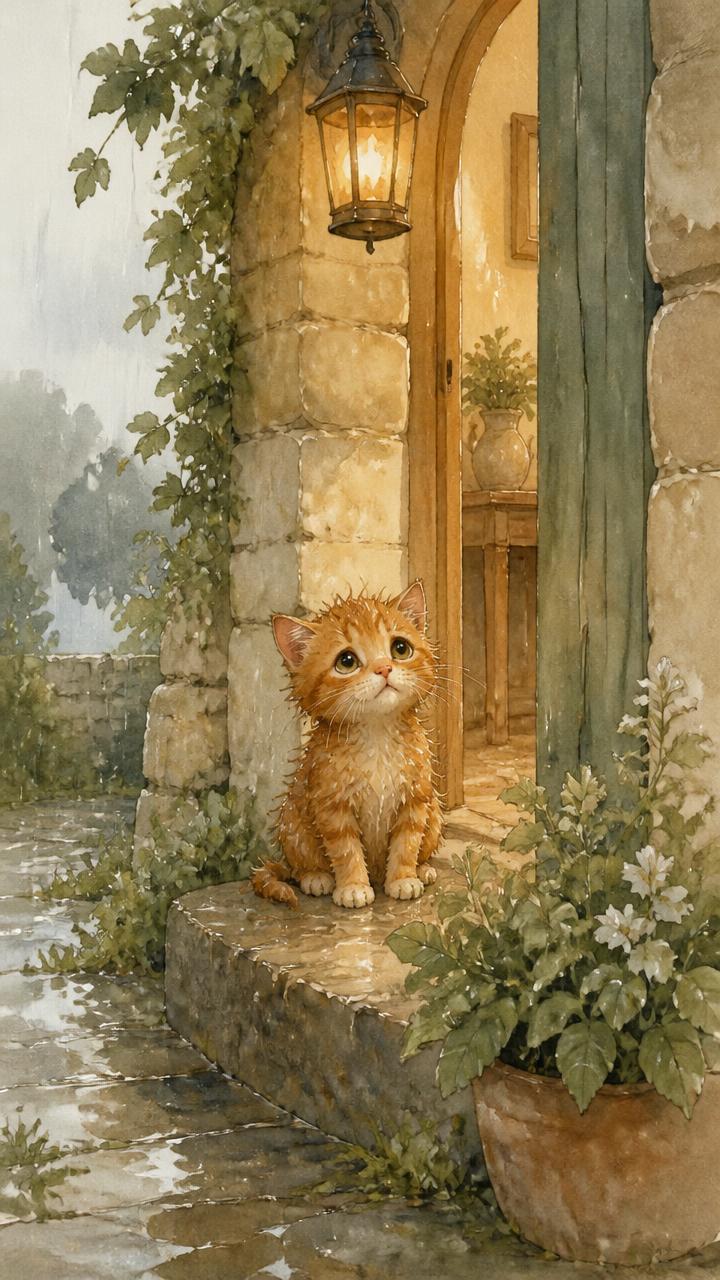 The little visitor from the Quite Days story Tea for Two